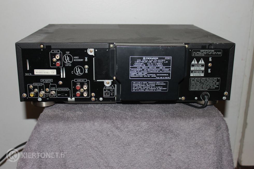 Lecteur Multi Laser Disc Pioneer CLD-V860 Karaoké LD/CD
