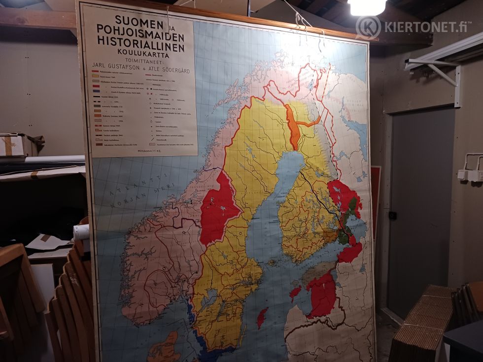 Kouluseinäkartta - Suomen ja pohjoismaiden historia (60) – 