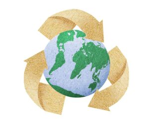 Kierrätys säästää maapalloa.