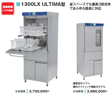 全自動洗浄機 ゲティンゲグループ・ジャパン 全自動洗浄機　1300LX ULTIMA　　確認窓付ドア+槽内ライティング機能付モデル