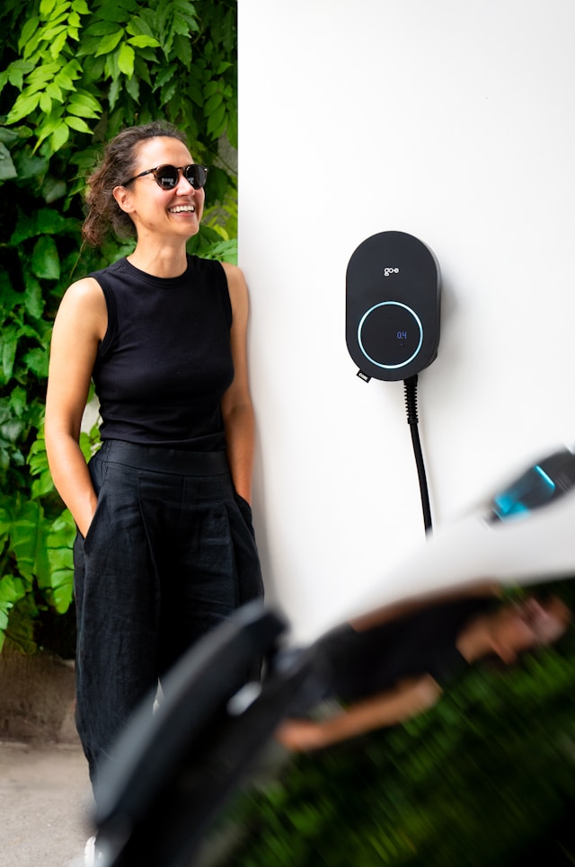Charging company EV at home
