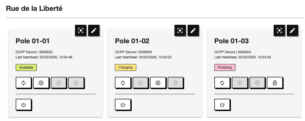 Public ev charger management at Killswitch