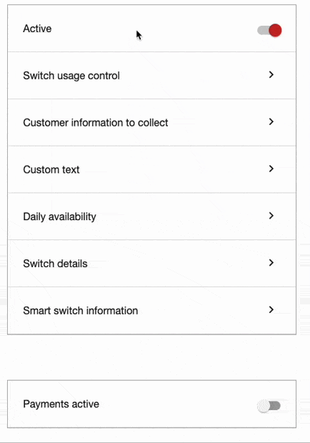 Killswitch device settings