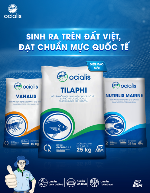 Thương hiệu thức ăn thủy sản Ocialis công bố nhận diện thương hiệu mới, kinhtethoidai