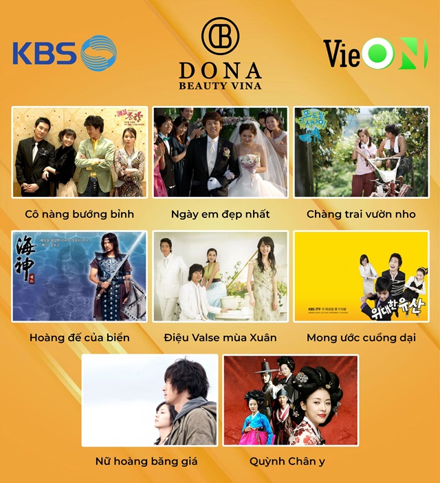 DONA CORPORATION kết nối KBS Hàn Quốc phát hành 17 bộ phim nổi tiếng trên VIEON