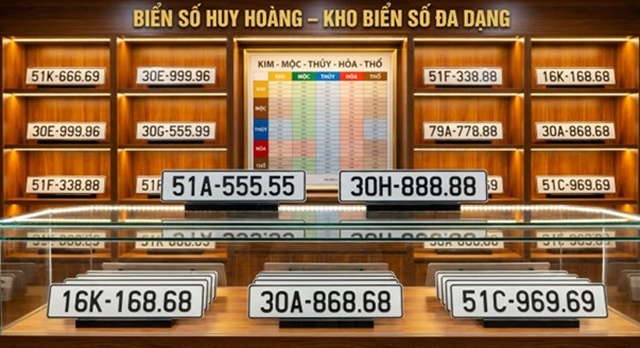 Biển số đẹp Huy Hoàng