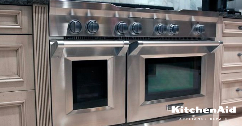 KitchenAid 48 Professional Double Oven Dual Fuel Range in