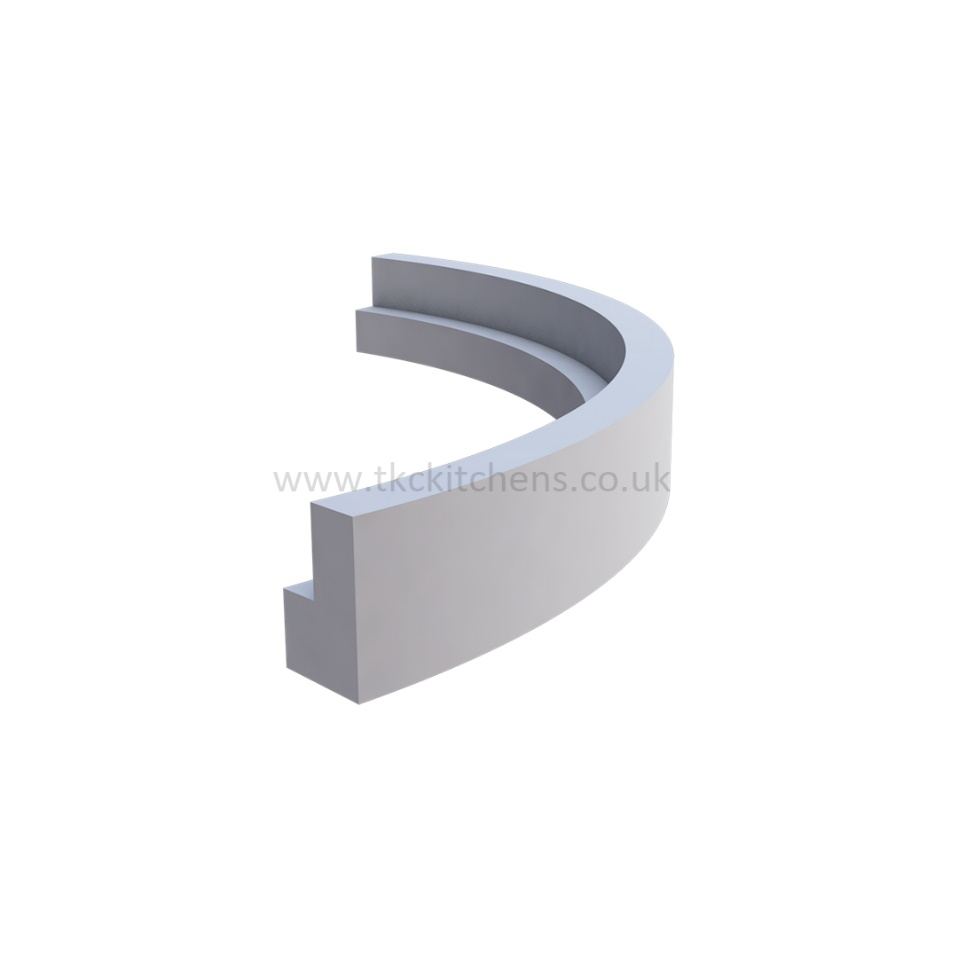 CURVED PELMET FOR CURVED WALL UNITS