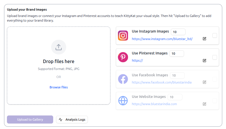 Uploading Brand Images