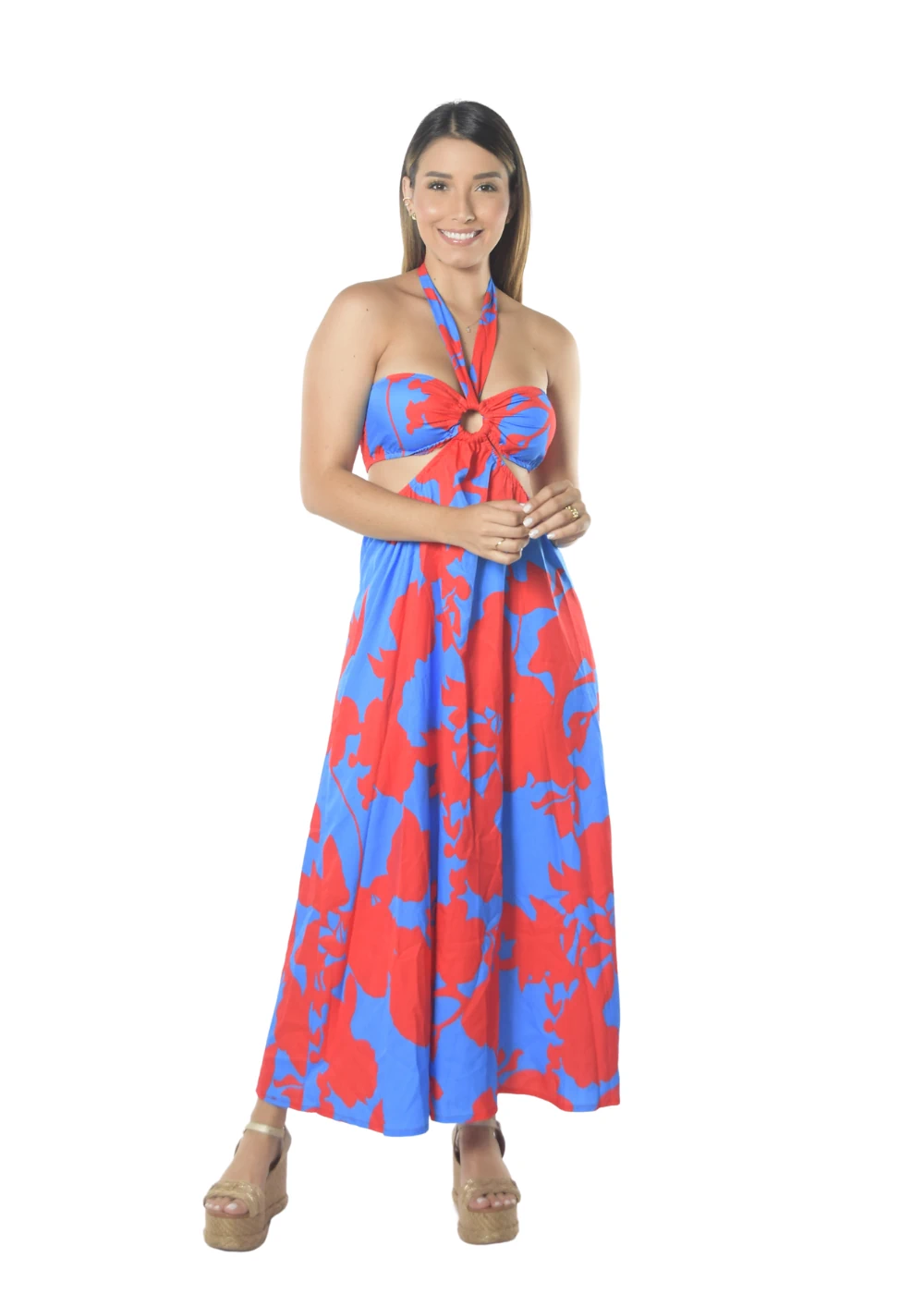 Maxi Vestido Playero Color Full