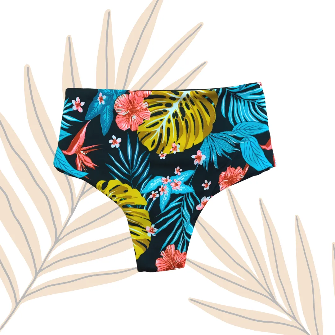 Bikini Bottom Talle Alto Paraiso Print
