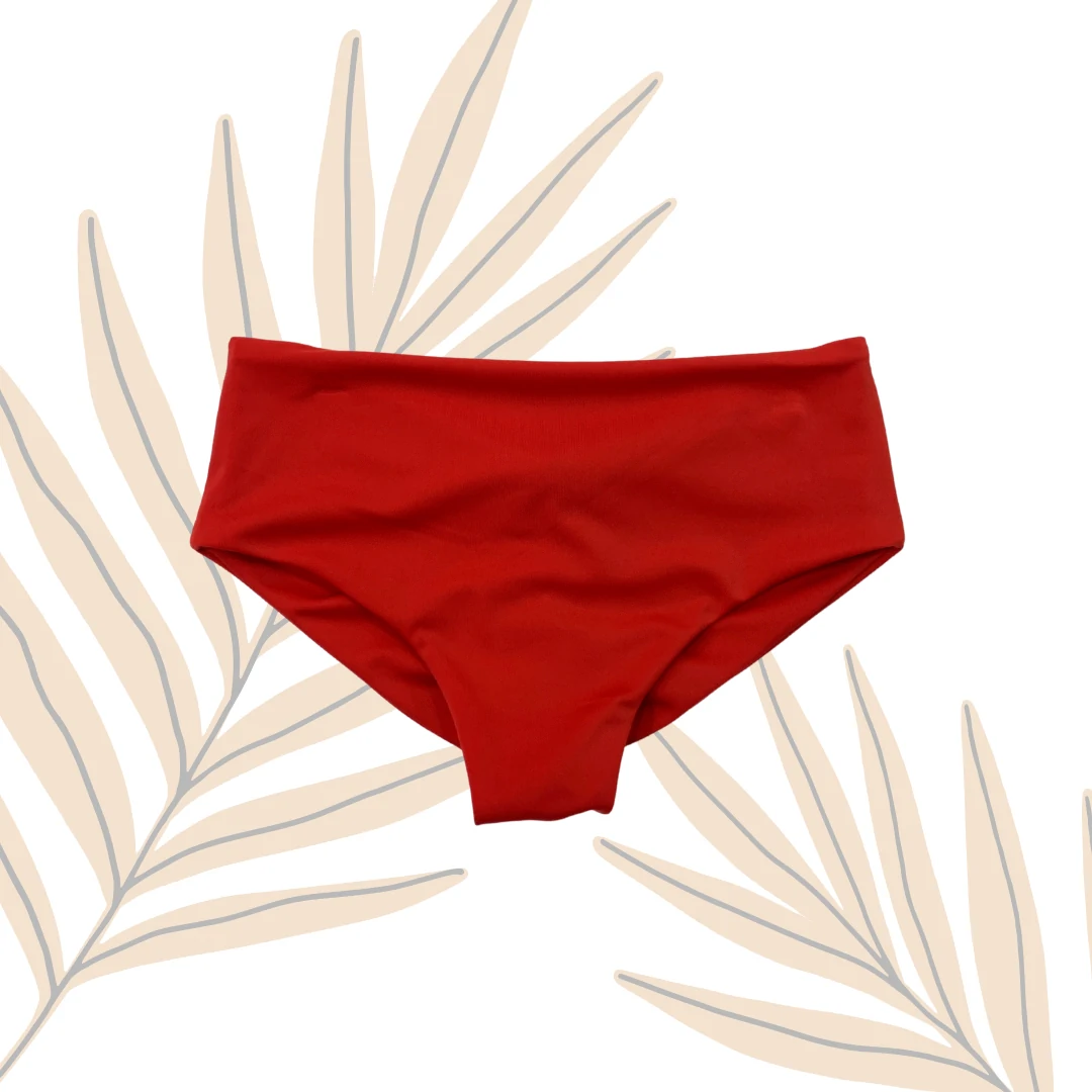 Bikini cachetero rojo