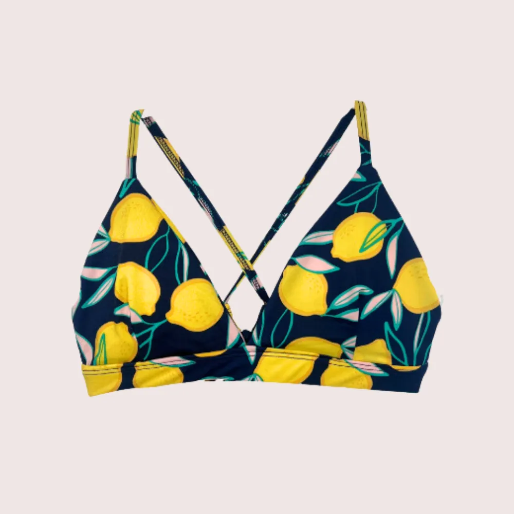 Bikini Top Triangulo Basic – Lemon Print