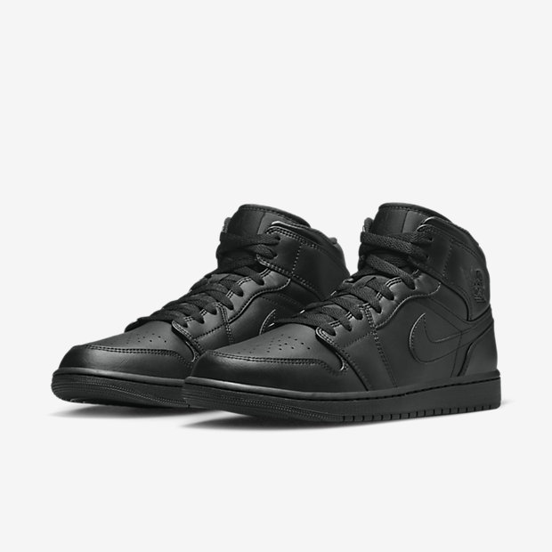 Air Jordan 1 Mid “Triple Black” [4]