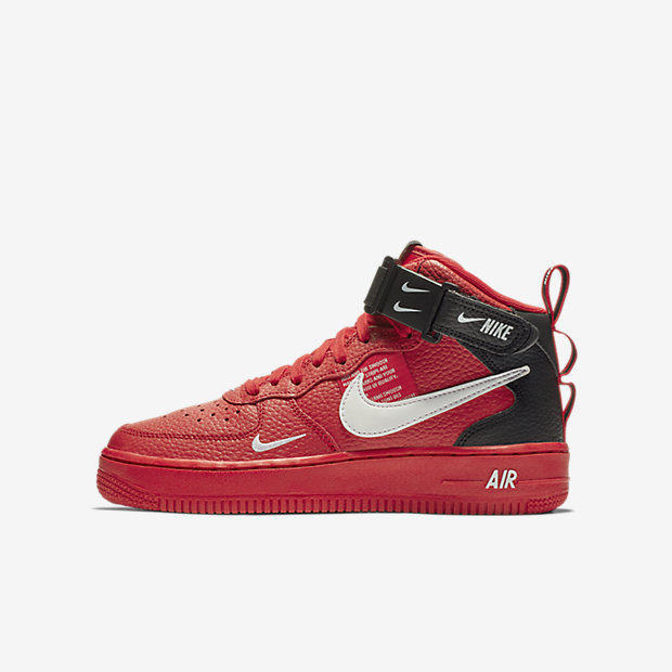 nike air force 1 mid utility red