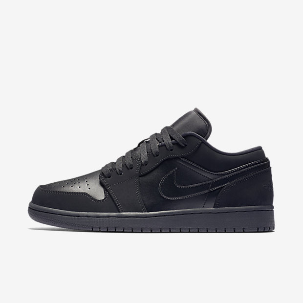 nike air jordan 1 retro low triple black