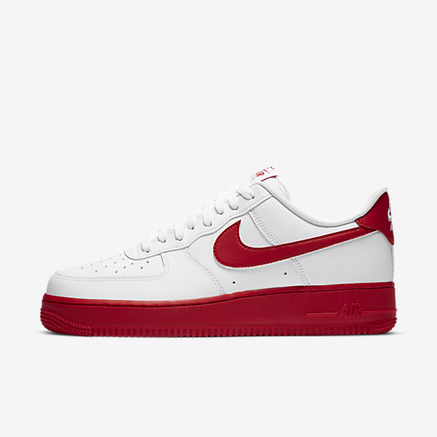 white red midsole air force 1