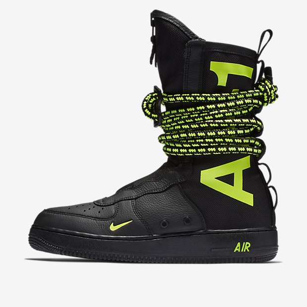 nike sf air force 1 high black volt