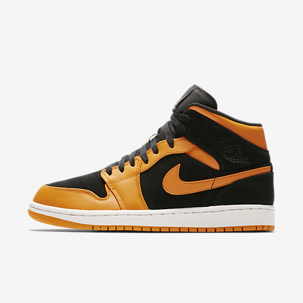 jordan 1 mid black orange