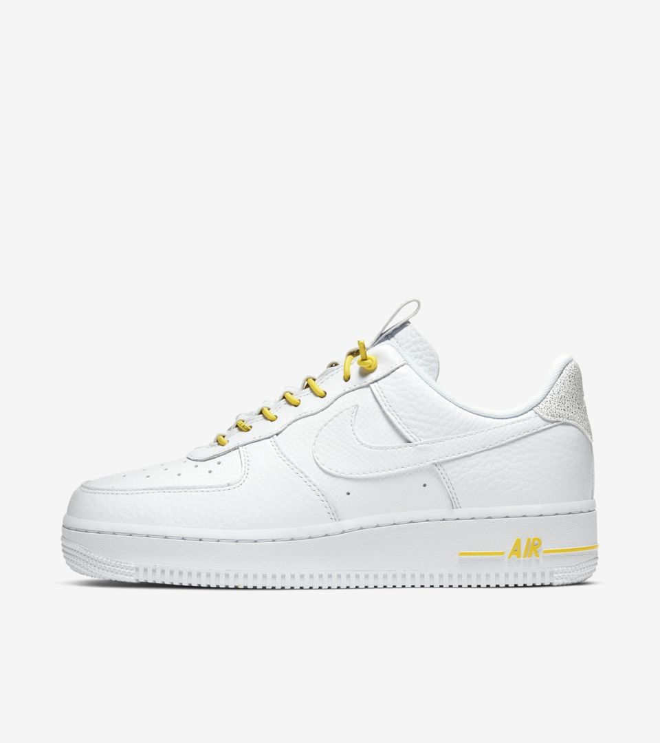 nike air force white and yellow