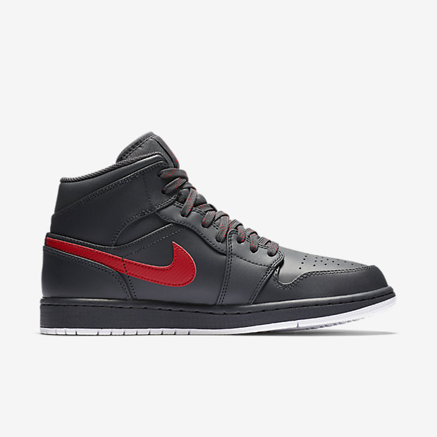 Air Jordan 1 Retro Mid Anthracite Gym Red