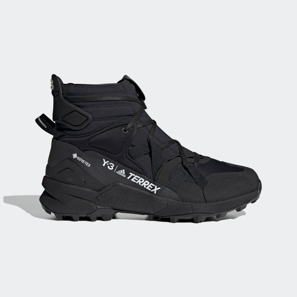 美品□Y-3/ワイスリー GZ9167 TERREX SWIFT R3 GORE-TEX レースアップ ハイカットスニーカー/アウトドアブーツ ブラック 28cm 箱付き