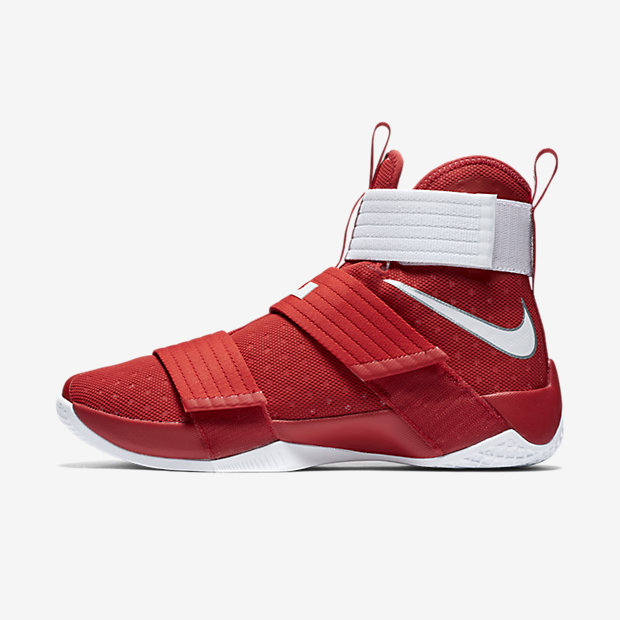 LeBron Zoom Soldier 10 Team Bank University Red
