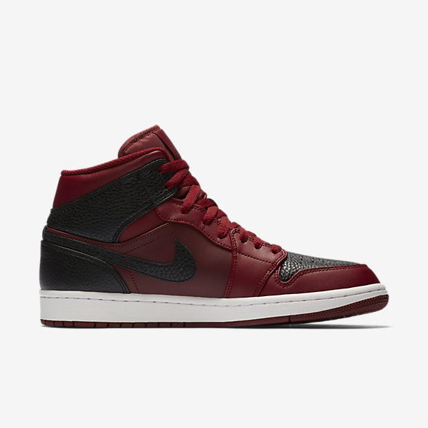 jordan 1 retro mid team red black