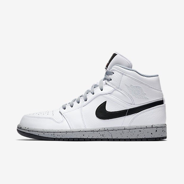 air jordan 1 mid white cement