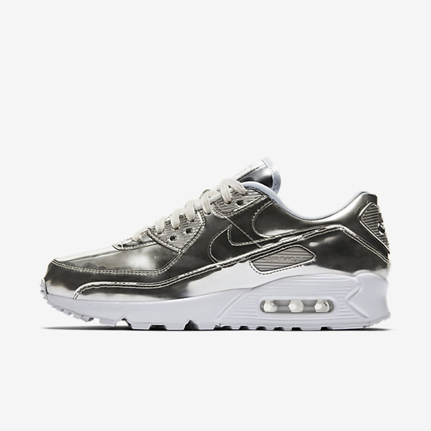 nike air max 90 metallic silver