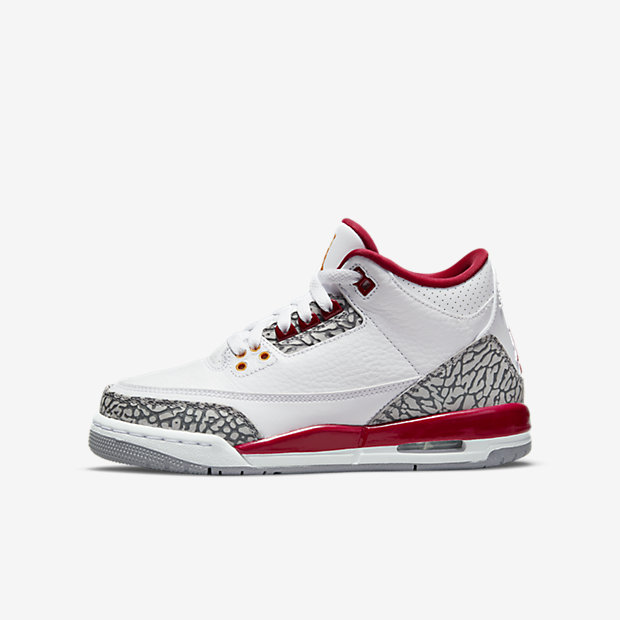 Air Jordan 3 “Cardinal Red” (GSサイズ)
