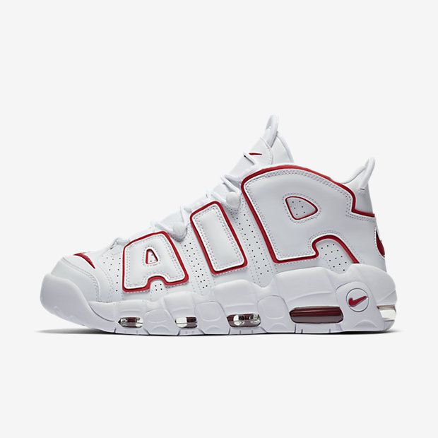 air more uptempo white varsity red outline