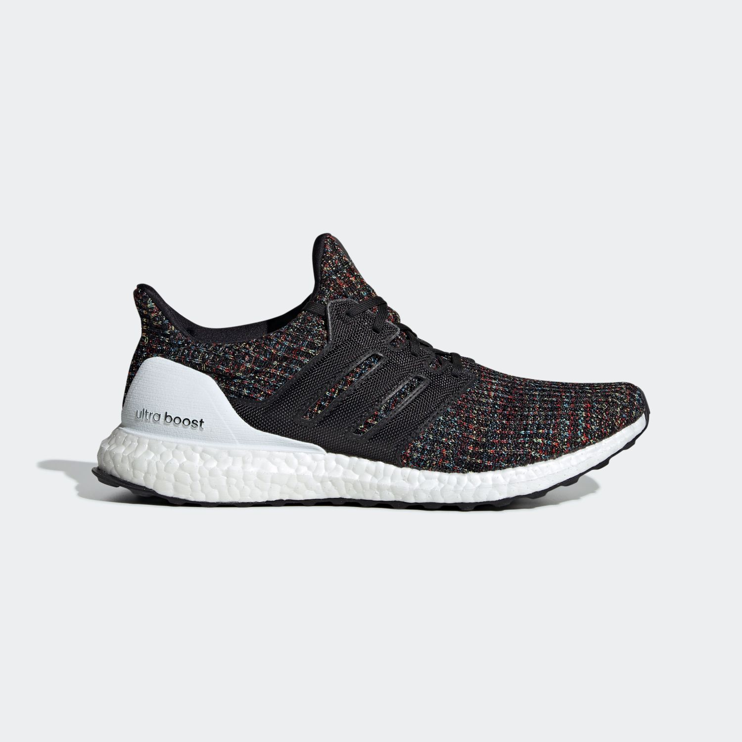 adidas ultra boost 4.0 black multicolor white heel cage