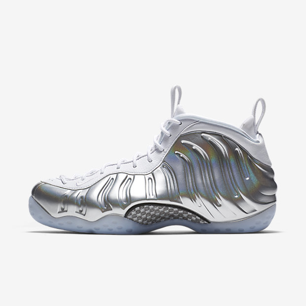 air foamposite one chrome white