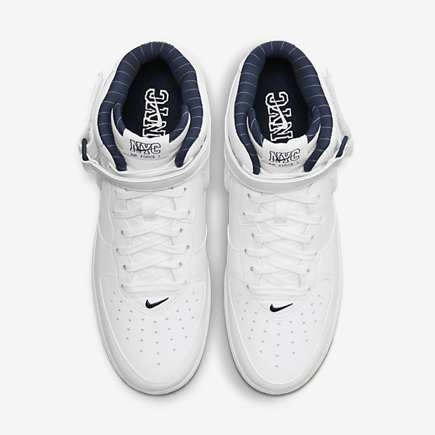 Air Force 1 Mid QS NYC White / Midnight Navy [3]