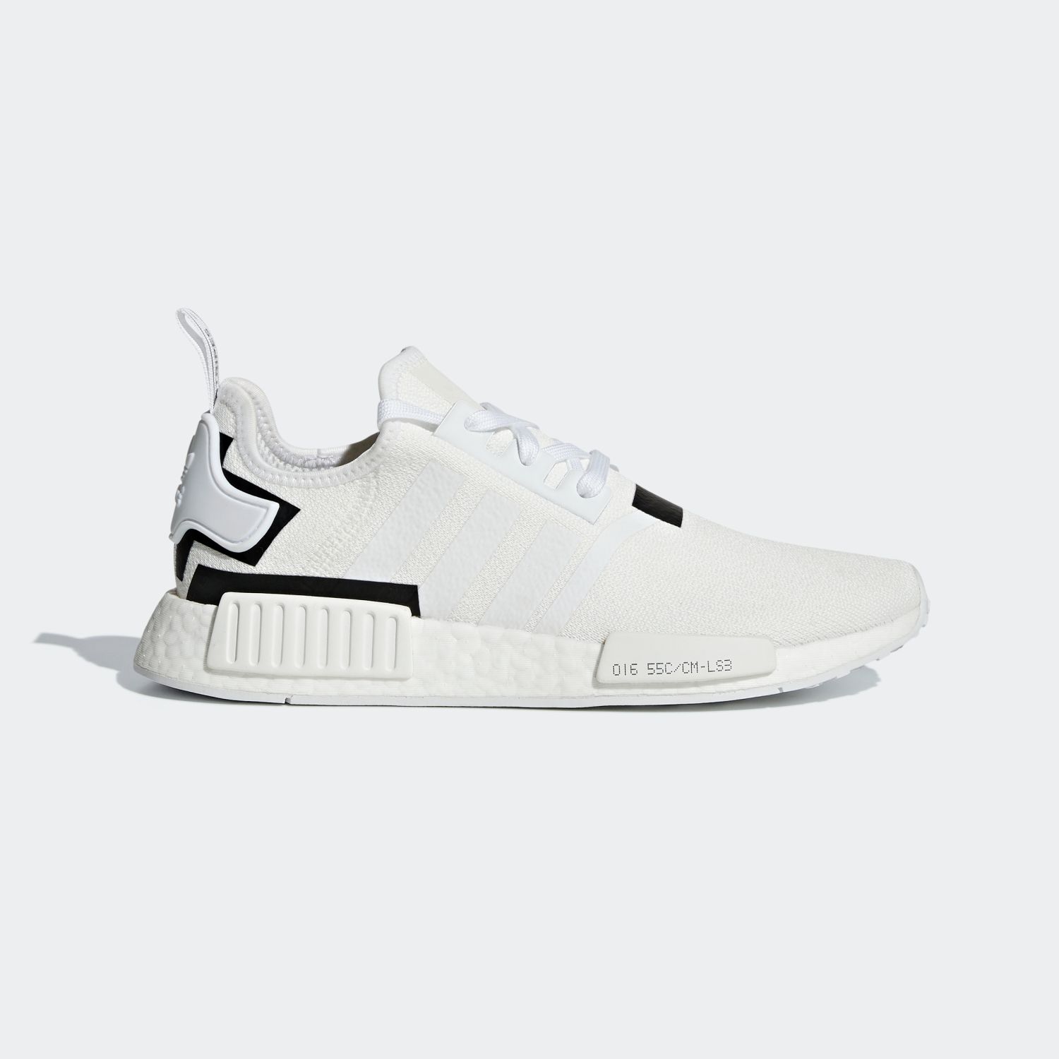 nmd r1 color block white black