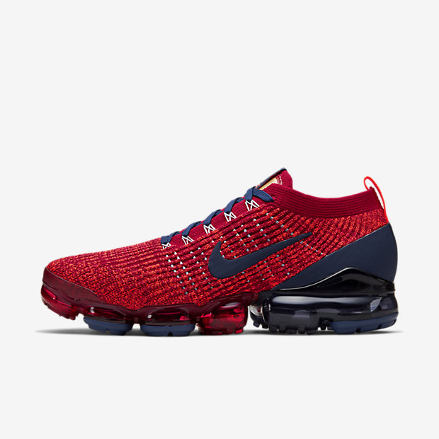 red and blue vapormax flyknit