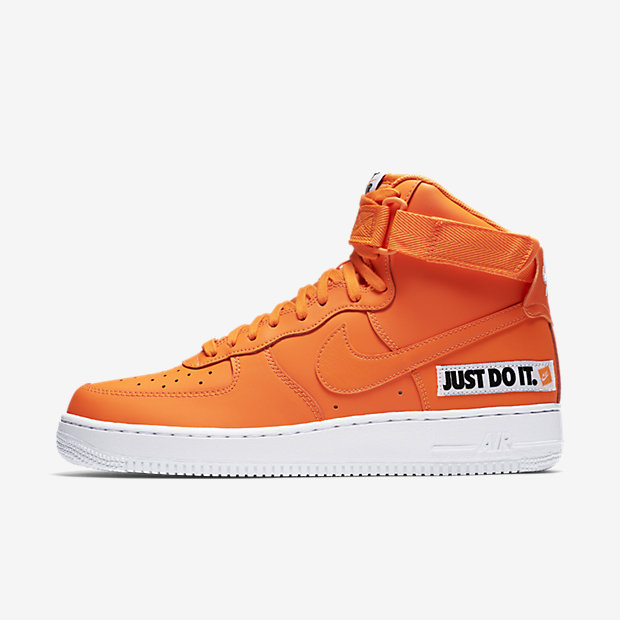 nike air force 1 high just do it total orange