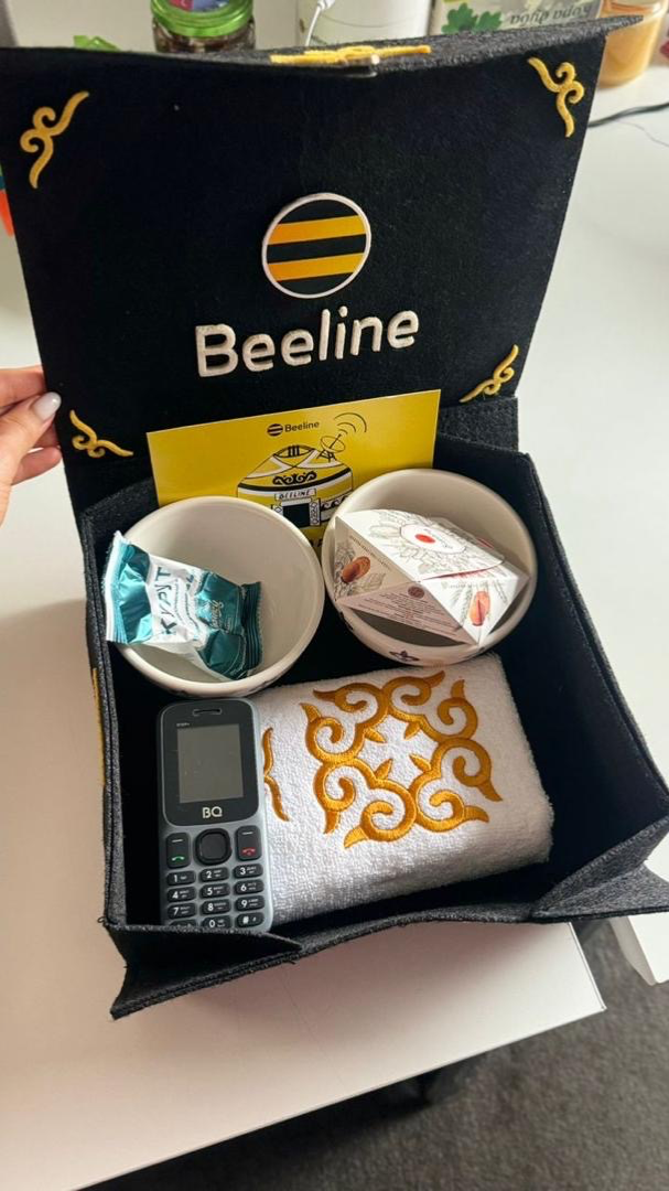 Войлочные боксы Beeline для блогеров Кыргызстана — общий вид изделия