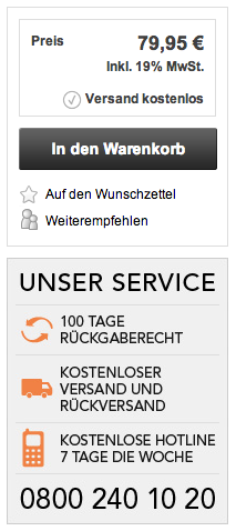 UVPs Zalando