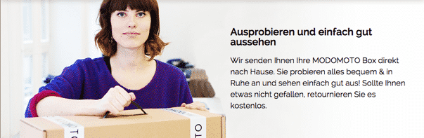 Risikovermeidung für Kunden bei MODOMOTO