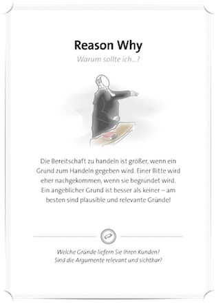 Behavior Pattern Reason Why und der Einsatz für Formularoptimierung