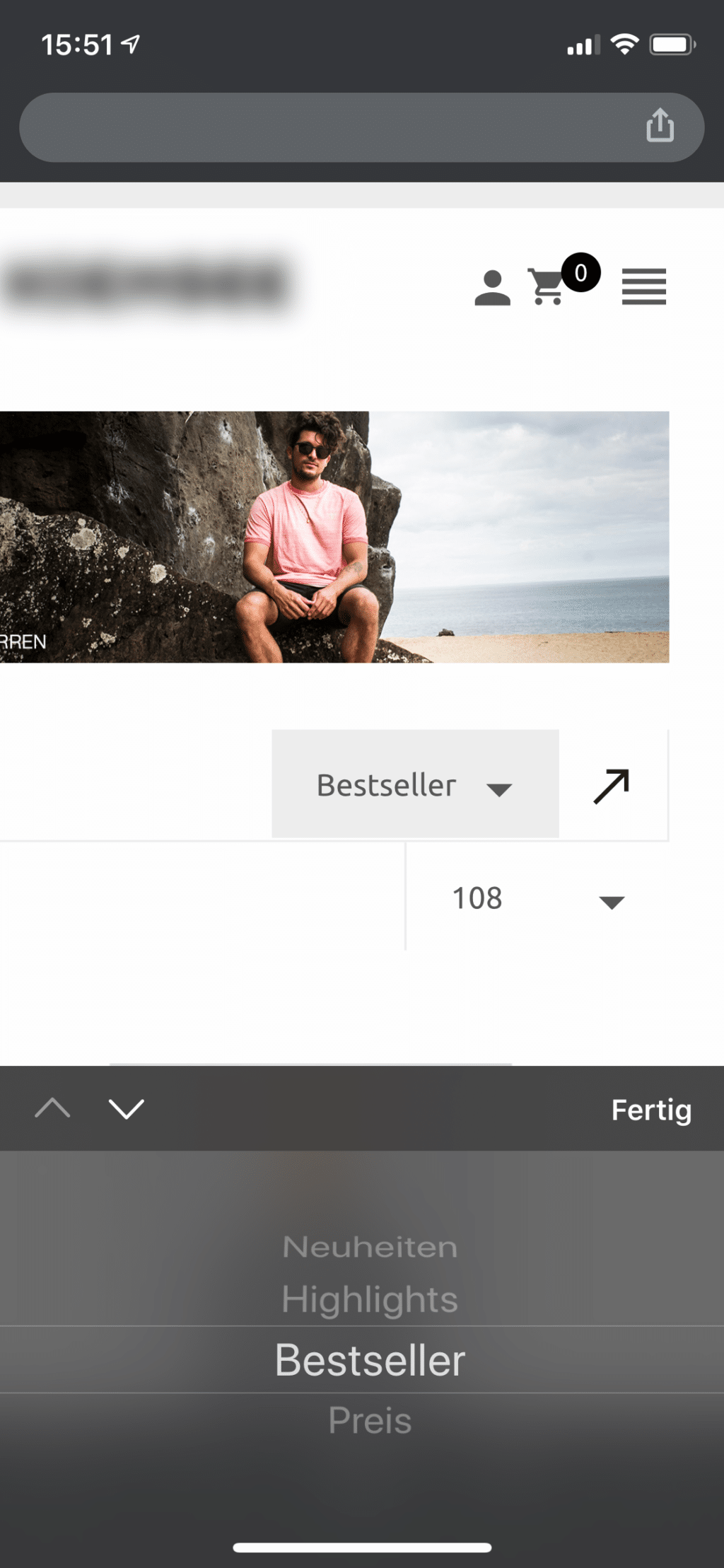 Interaktionselemente führen zum Zoom in die Webseite