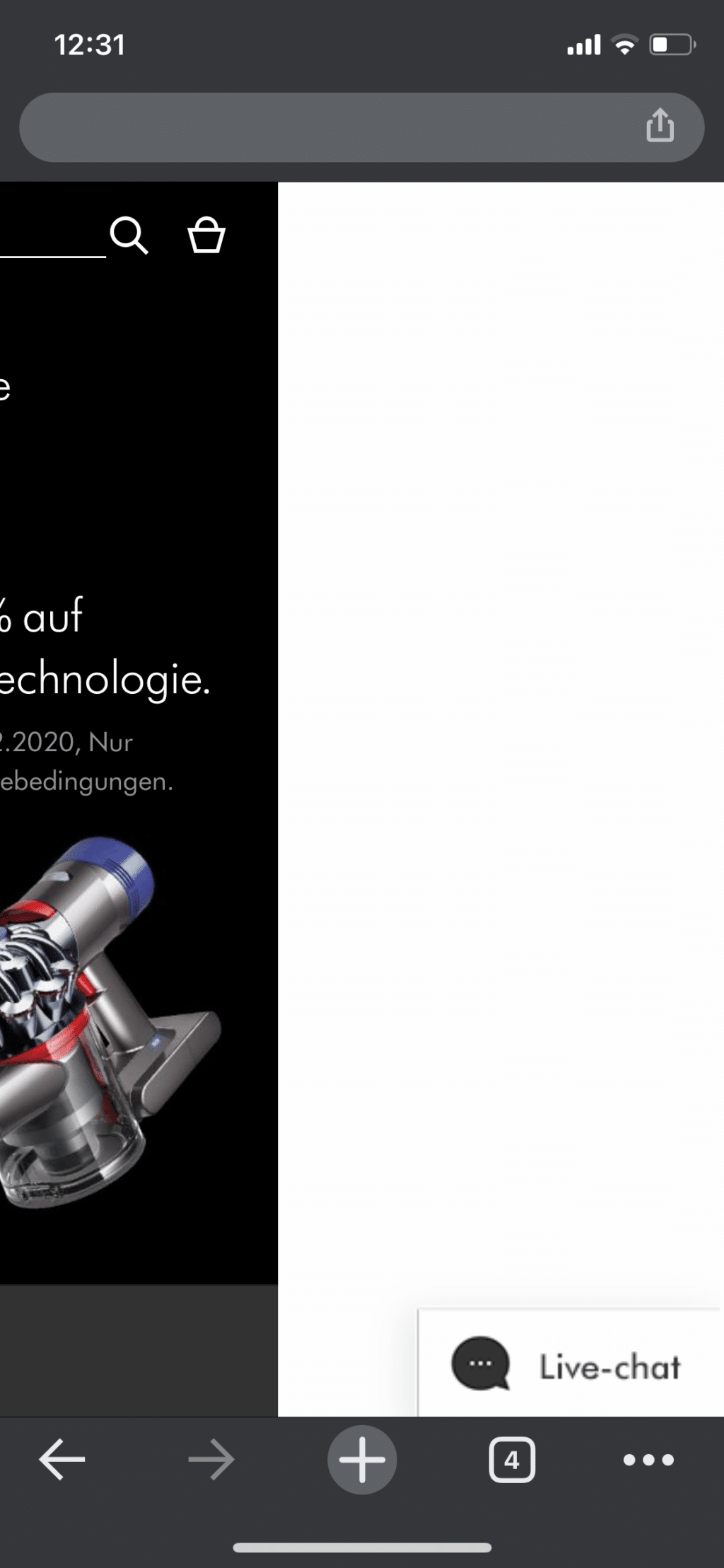 Verschobenes Layout auf mobiler Website