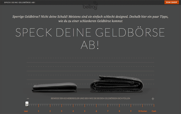bellroy - slim your wallet