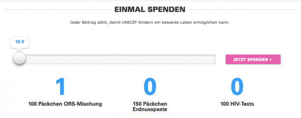 Preview bei Unicef