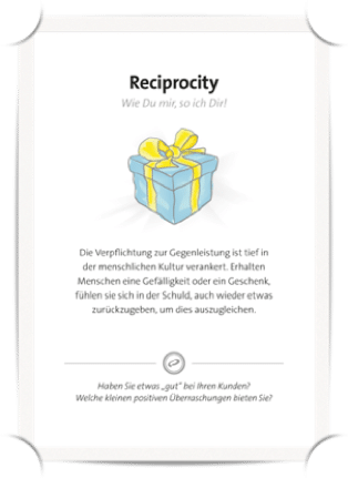 Behaviour Pattern Reziprozität für Formularoptimierung