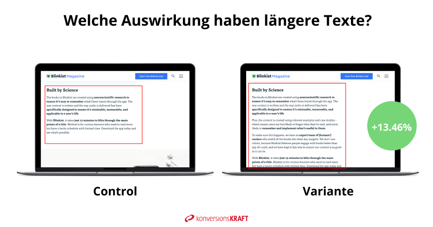 Copywriting Experiment 2