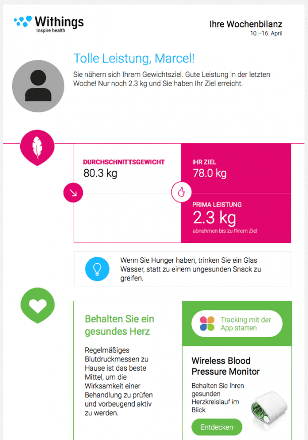 Withings Newsletter
