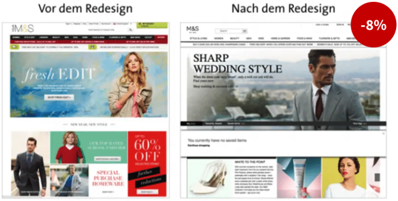 Marks & Spencers Redesign
